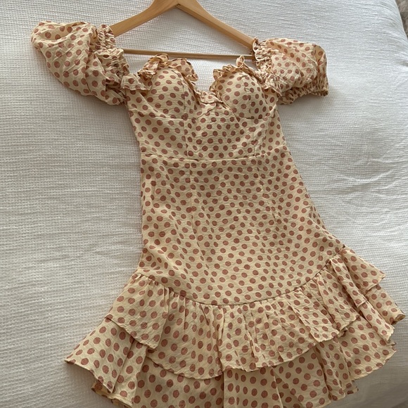 Saints and secrets off shoulder dress - Picture 2 of 3